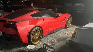 Burnt every edge on the c7 vet what am I going to do c7 corvette forgiatowheels [upl. by Menedez]