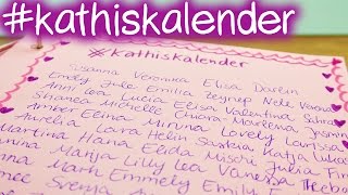 kathiskalender  VIELEN DANK  Schon über 100 Namen im Kalender  DIY Inspiration [upl. by Deloris529]