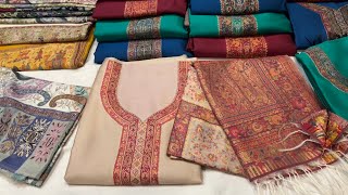 Winter Silk Weaving Jamawar Suits  Shawls amp Stoles  WhatsApp for Orders 917051012285 [upl. by Kcirde]