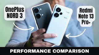 Redmi Note 13 Pro vs OnePlus Nord 3 gaming performance and speed test  BMGI COD and more [upl. by Suirtemed]