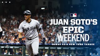 Relive Juan Sotos Yankees debut weekend [upl. by Ecniuq394]