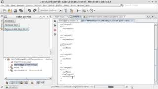 Example of ListChangeListener for javafxcollectionsObservableList [upl. by Phene]