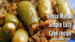 kousa Mahshi with Egyptian Rice Simple Easy cook style Warrak enab the Sauce [upl. by Nilkoorb126]