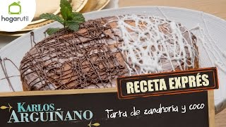 Receta Exprés de Tarta de zanahoria y coco [upl. by Arriet226]