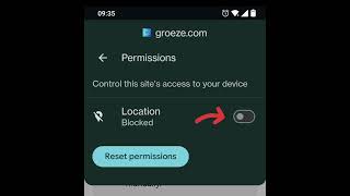 How to enable location on a mobile browser  groezecom [upl. by Mailli934]