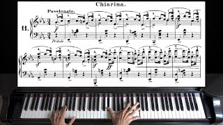 Schumann  Carnaval Op9 No 11 quotChiarinaquot  Piano with Sheet Music [upl. by Kimberlyn249]