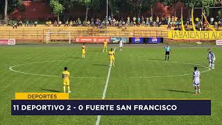 RESUMEN 11 DEPORTIVO 2  0 FUERTE SAN FRANCISCO  JORNADA 20  APERTURA2024 [upl. by Yelkcub]