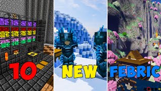 10 Amazing New Minecraft Fabric Mods [upl. by Ecerahs]