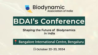 Biodynamics Conference 2024  Live Stream  Day 2  Biodynamic Association of India  Book Brahma [upl. by Eppillihp]