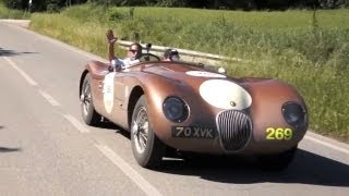 Driving a Jaguar CType on the Mille Miglia  CHRIS HARRIS ON CARS [upl. by Ilzel]