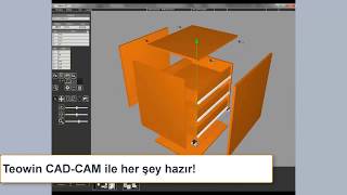 TeoWin 3D CADCAM Mobilya Tasarım ve Üretim Programı  Pera 3D [upl. by Eerolam142]