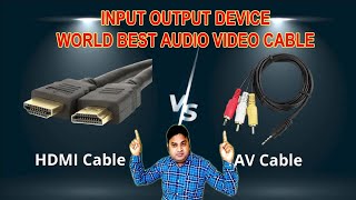 AUDIO VIDEO CABLE VS HDMI CABLE  WORLD BEST DISPLAY CABLE  FULL H AND 4K TV HDMI CABLE BUY [upl. by Nemrak]