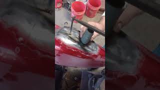 Redneck dent puller diy hondashadow750 hondashadow [upl. by Irmo]