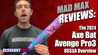 Axe Bat Avenge Pro 3 234quot Big Barrel USSSA Bat Overview 2024 [upl. by Idurt]