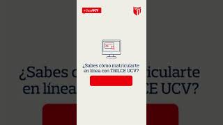 ¿Cómo matricularte en línea con Trilce UCV [upl. by Chaves]