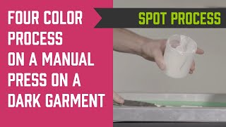 How to Screen Print Four Color Process on Black Shirts [upl. by Uot983]