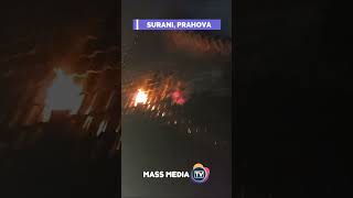 Incendiu violent în Surani Prahova [upl. by Else]