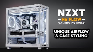 The NZXT H6 Flow is a Game Changer  All White RGB Gaming PC Build  RTX 4080 i7 14700K [upl. by Zeiger339]