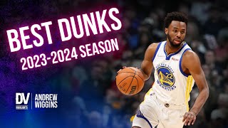 Andrew Wiggins best dunks of the 20232024 season [upl. by Eylhsa]