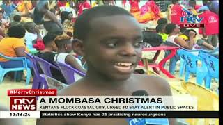 Christmas in Mombasa Kenyans flock coastal city for festivities [upl. by Melar]