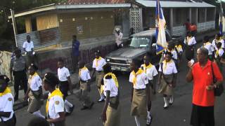 St Kitts Pathfinders Clubs March of Witness in Sandy Point 1 [upl. by Feliza]