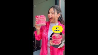 DIY fake cake box😱 diy fakecake cake shorts youtubeshorts craft itspriyanjalisingh [upl. by Nodal838]