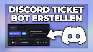 Discord Ticket Bot einrichten für Fragen amp Bewerbungen  Tutorial [upl. by Maribeth]