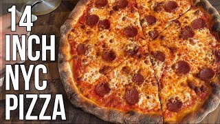 14 inch New York Style Pizza  Step By Step Tutorial With Recipe [upl. by Madelon]