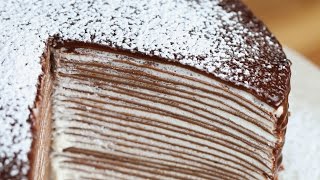 Chocolate Crepe Cake [upl. by Armilla]