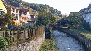 Mein Spaziergang durch die Stadt Pottenstein Bayern [upl. by Nashner]