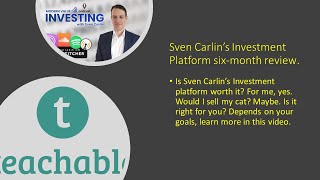 Is Sven Carlins research Platform worth the cost [upl. by Elinet]