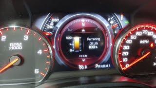 2016 GMC SIERRA MAINTENANCE LIGHT  OIL LIGHT RESET [upl. by Adierf]