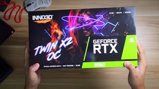 Inno3D GeForce RTX 3060 Twin X2 OC LHR Unboxing [upl. by Oca]