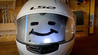 Installing Pinlock Insert on LS2 Strobe Helmet [upl. by Ennahtebazile]