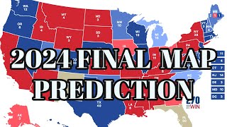 2024 FINAL ELECTORAL MAP PREDICTION [upl. by Verene771]