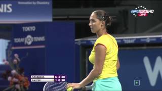 Tamira Paszek v Azarenka 2012 Tokyo [upl. by Lewendal]