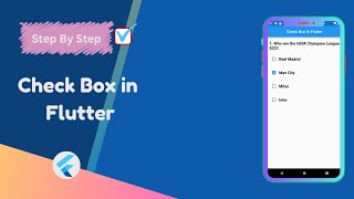 Checkbox in Flutter  How to implement CheckBox in Flutter  Checkbox Widget Flutter [upl. by Yadnus]