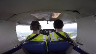 my first landing and circuit lesson at Gamston flying school [upl. by Gabrielli210]