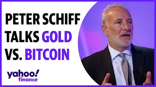 Peter Schiff talks gold calls Bitcoin a pure Ponzi scheme [upl. by Netsirk]