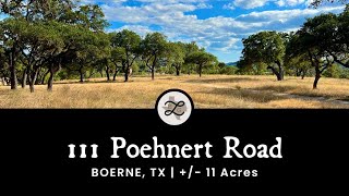 111 Poehnert Road  Boerne TX  1102 Acres [upl. by Aneerol]