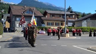 Parade FêteDieu à Grimisuat 04062015 [upl. by Llenahs682]