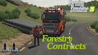 FS25 Forestry Contracts in Farming Simulator 25  How to Master Logging [upl. by Toulon]