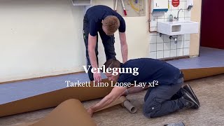 Tarkett Video Verlegung des Lino LooseLay Bodenbelag  Bildungswesen  Schulbau [upl. by Ronacin218]