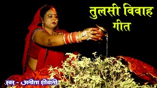 VIDEO  पारम्परिक तुलसी विवाह गीत  कहवा मे तुलसी के नइहर  Anita Shivani Tulasi Vivah Geet 2023 [upl. by Ahsaek]