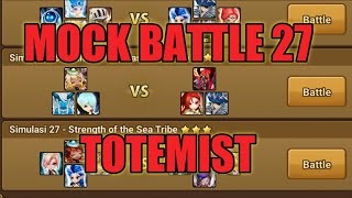 MOCK BATTLE 27 TOTEMIST SUMMONERS WAR [upl. by Quenby]