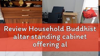 Review Household Buddhist altar standing cabinet offering altar shrine Buddha statue offering table [upl. by Maletta]