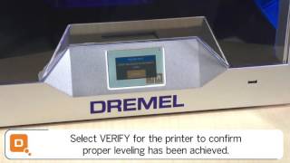 Dremel 3D40 Idea Builder Leveling the Build Platform [upl. by Rialb]