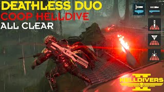 Helldivers 2  Deathless Duo Deux  Automaton Coop Helldive  All Clear No Deaths [upl. by Ansaev]