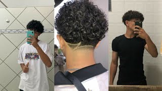 finalização para cabelo cacheado ondulado e crespo cabelo masculino✨ [upl. by Ecile9]