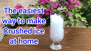 Homemade Crushed ice How to make crushed ice at home for cocktails [upl. by Sharpe]